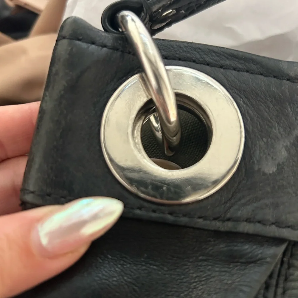 Coach Black Ashley Hippie Shoulder Bag with Crossbody Strap